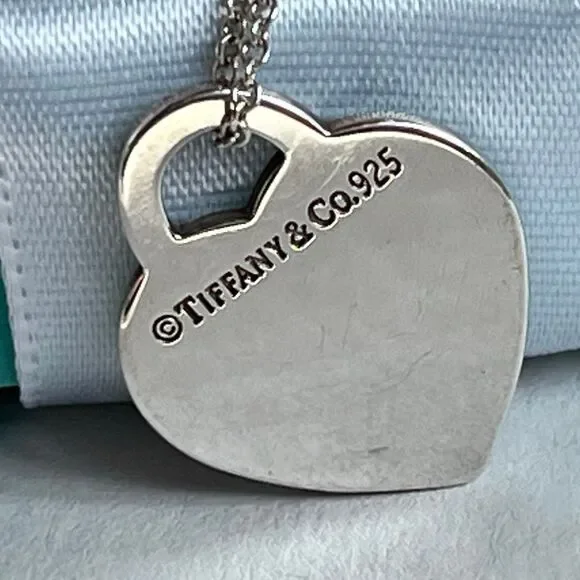 Tiffany & Co. Sterling Silver Small “Return To Tiffany” Heart Charm Tag Pendant - Picture 6 of 16